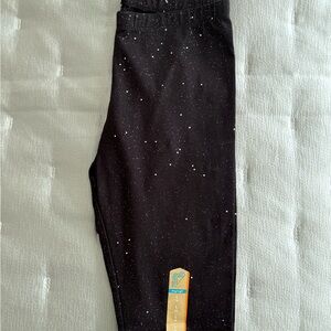 Speckled Black Kids Leggings